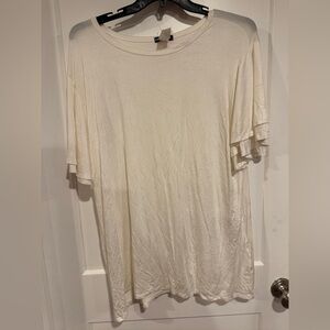 Cream Short Sleeve T-Shirt